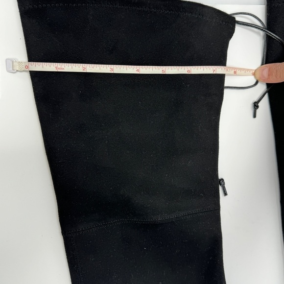 Stuart Weitzmen Black Vidaland 100MM Suede Over-the-Knee Boots - Picture 7 of 16